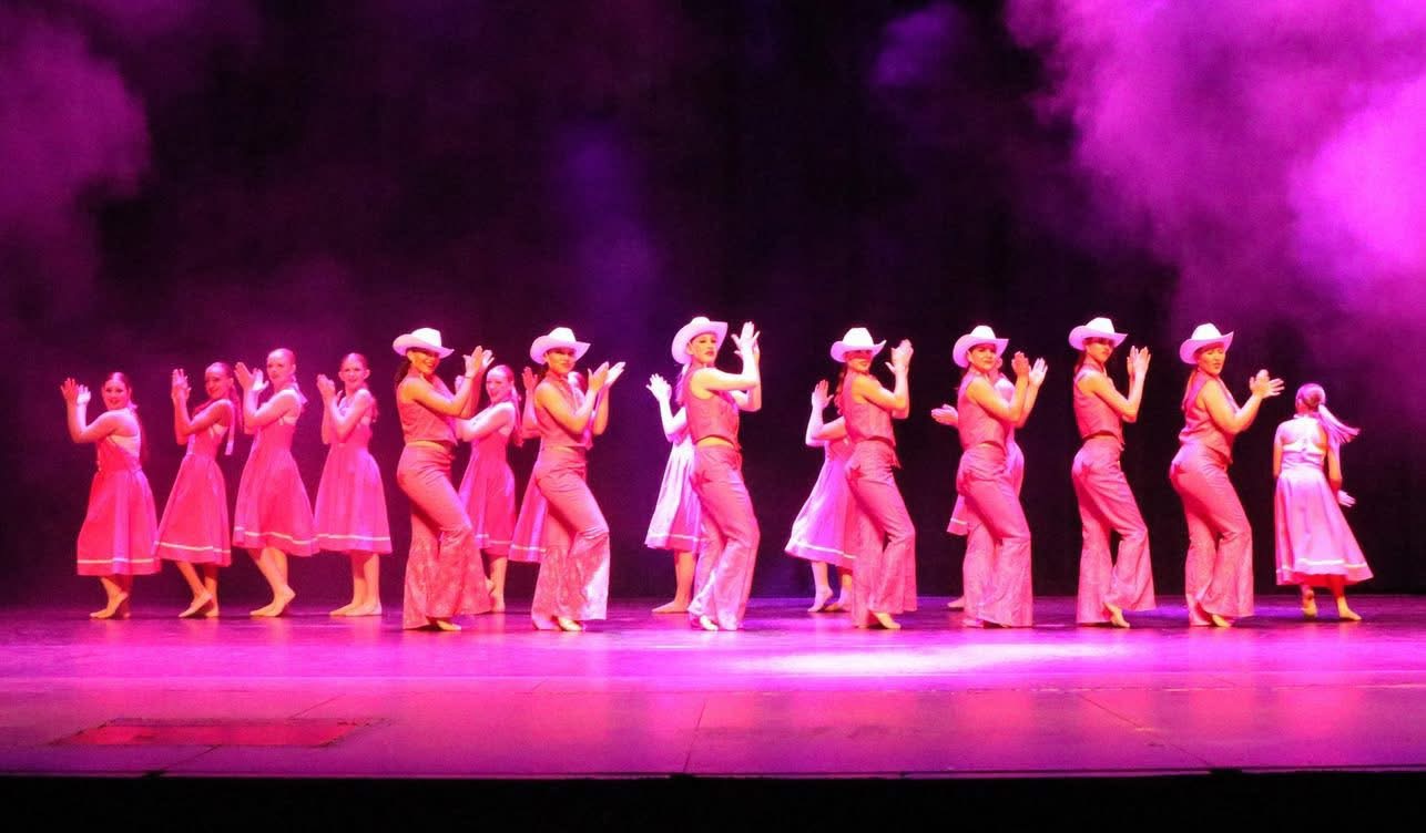 Ensemble performance under purple stage lighting