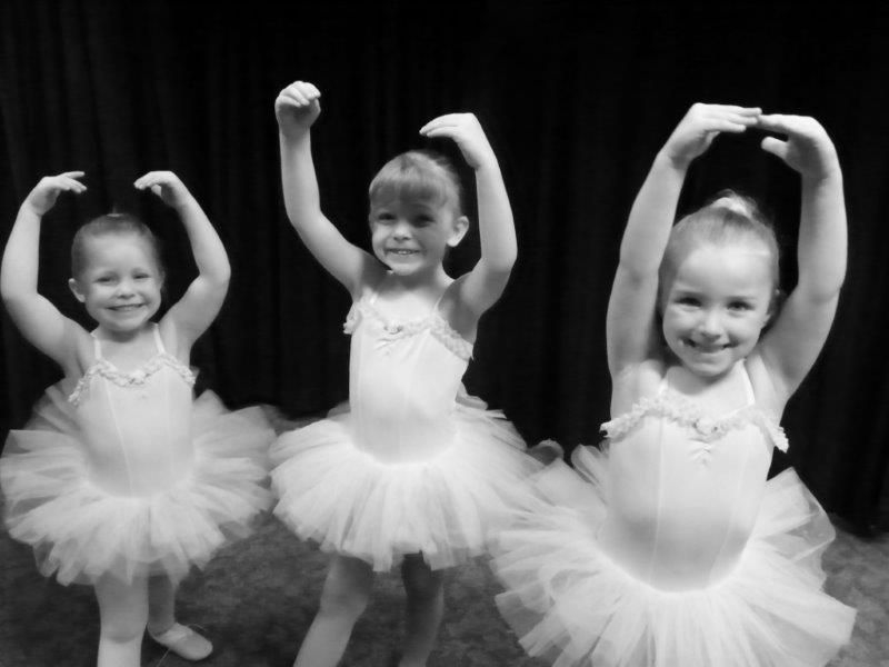 Young dancers enjoying ballet