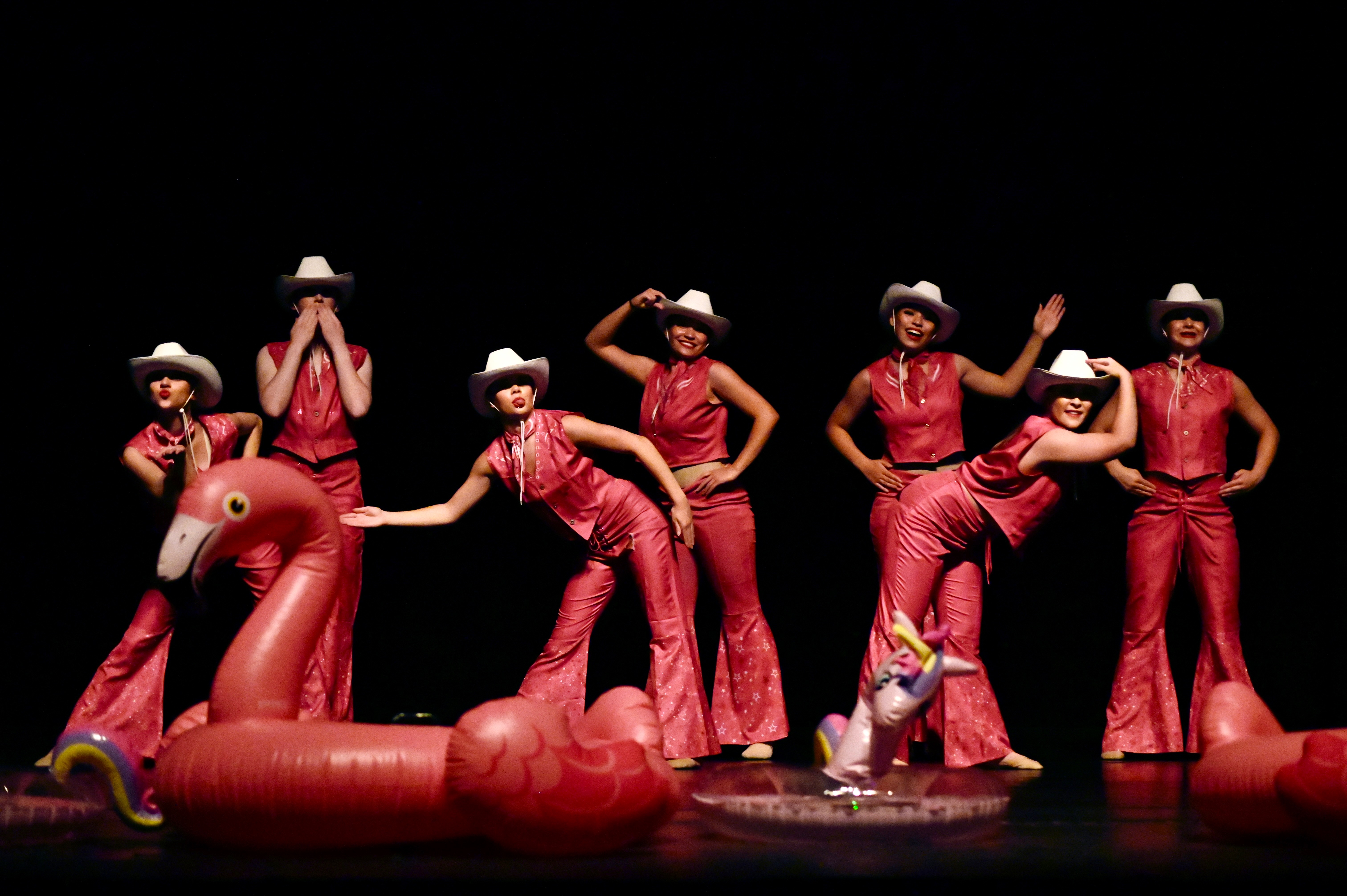 A theatrical dance performance